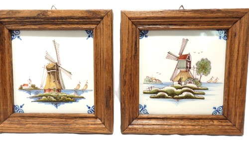 Vintage makkum delft tile - makkum,