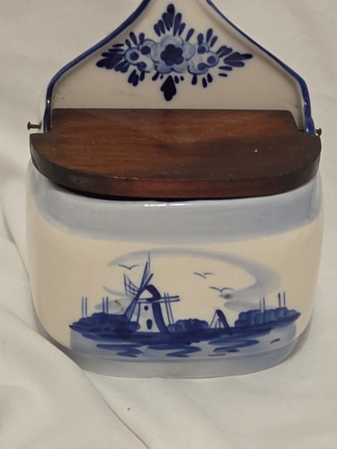 Vintage royal delft salt - delft,