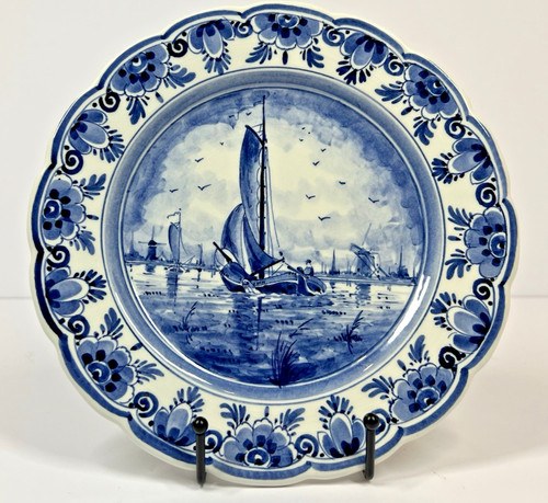 Delft blue handpainted ceramic - delft,
